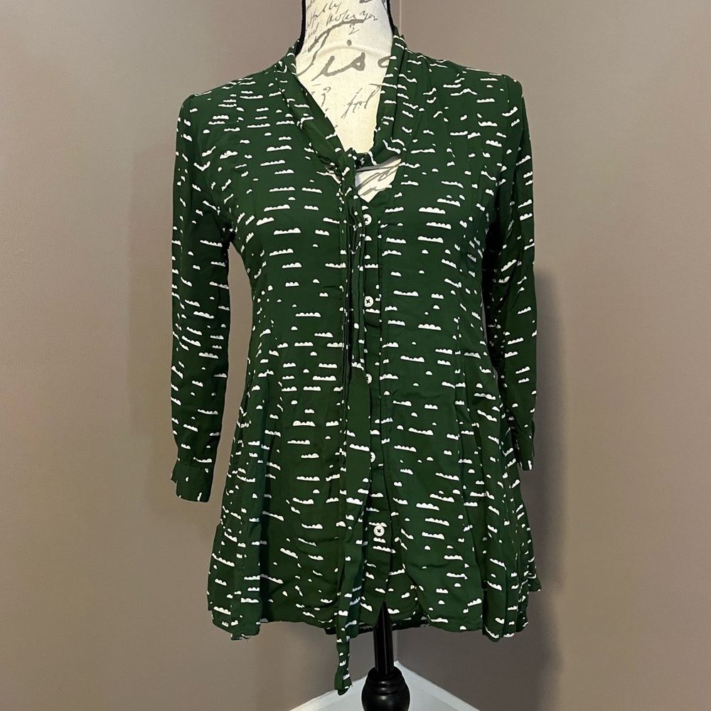 Green Anthropologie MAEVE Blouse, women’s XS (fits like S)